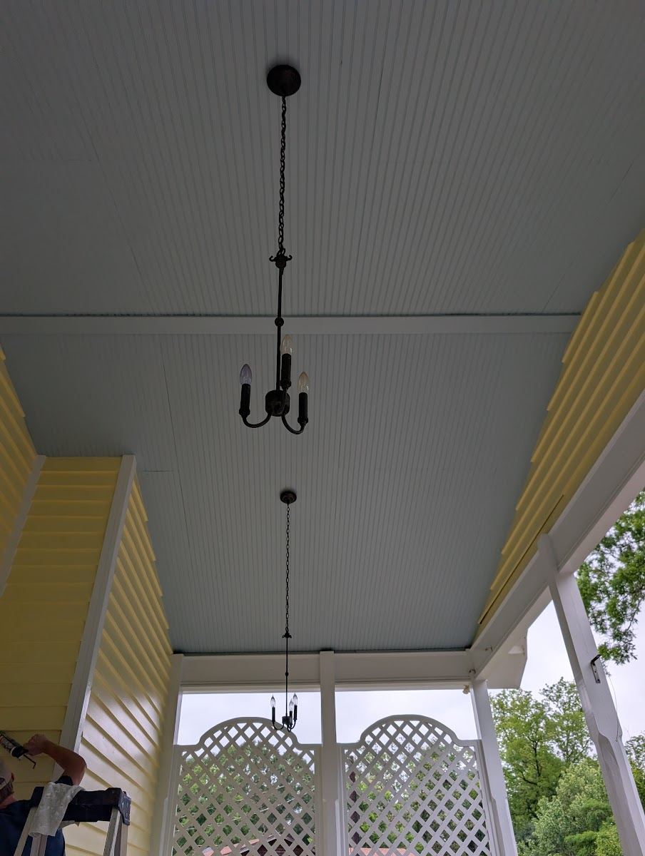 Porch ceiling